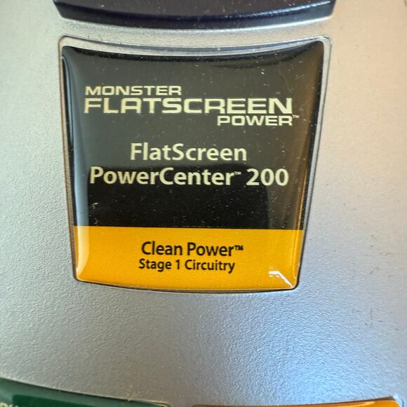 Monster Flatscreen Powercenter Power Center 200 Coax Cable Phone Surge Protector - Picture 5 of 7